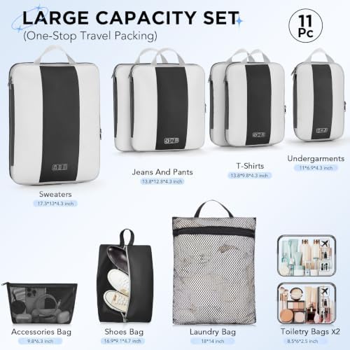 OlarHike 11 Set Compression Packing Cubes - Image 2