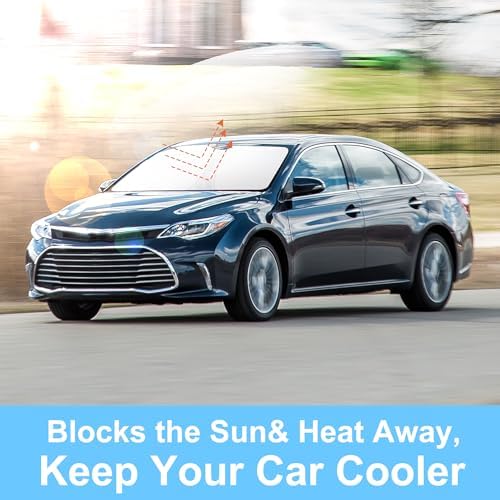 TINGLU Sun Shade for Toyota Avalon 2013-2018 Accessories Windshield Sun Shade - Image 5