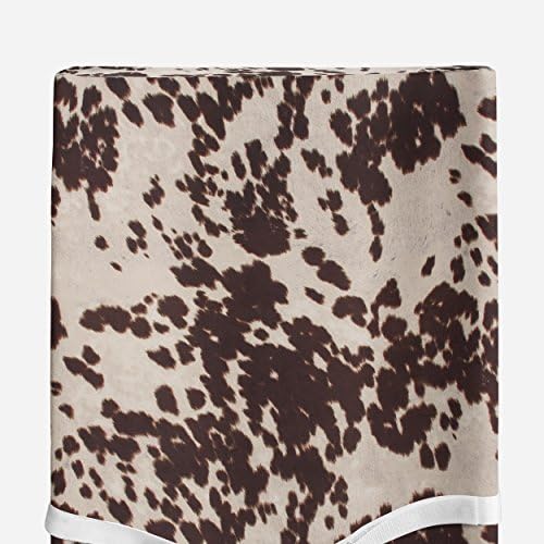 Western Cowboy Changing Pad Cover Super Soft Brown Cowhide - Image 3