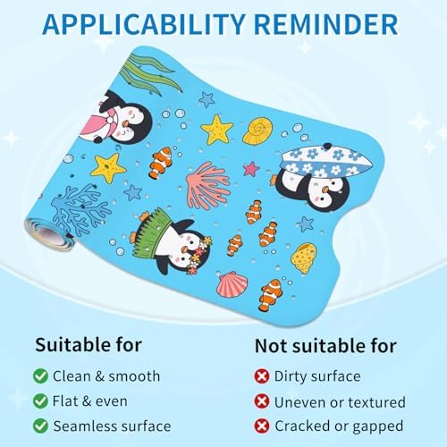 Penguin Bath Mat for Tub Non Slip, Kids Bath Mat for Baby - Image 5