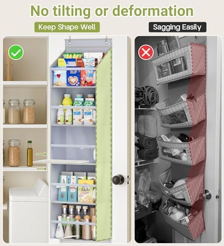 AOODA 4 Pack Over the Door Organizer, Large Capacity Closet Door Hanging - Image 3