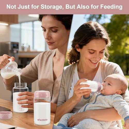 2PCS Breastmilk Storage Bottle, BPA Free Wide-Neck Spectra Bottles - Image 5