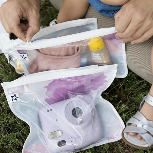 Tiny Twinkle Diaper Bag Organizing Pouches|3 Pack Mess-Proof Clear Front Travel - Image 3