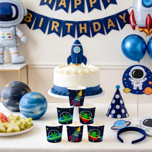 WRAPAHOLIC 3oz Space Rocket Bathroom Cups - Image 3