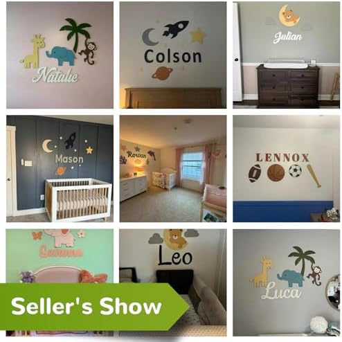 Personalized Wooden Name Sign for Nursery - Image 4