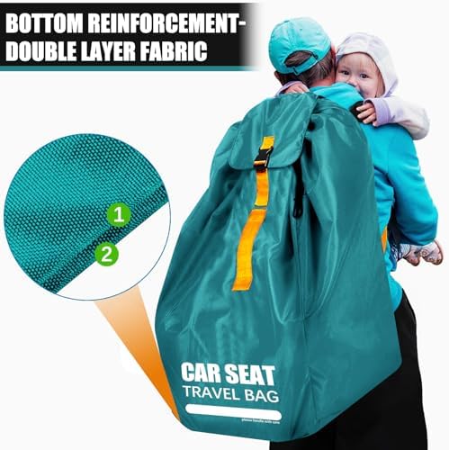 Car Seat Travel Bag for Airplane, Padded Strap Car Seat Bags for Air Travel - Image 4