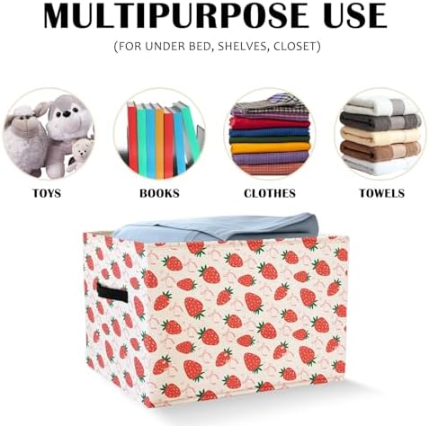 Pink Bow Storage Basket Bins - Image 2