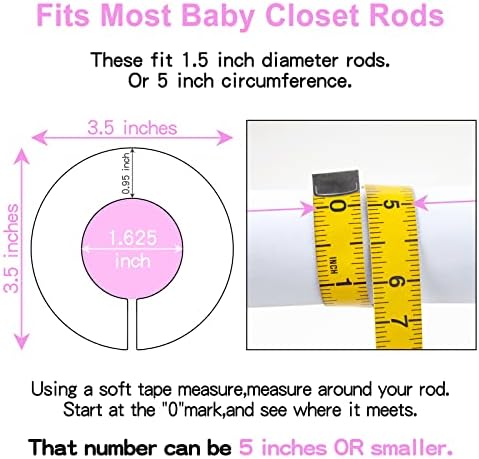 Pro Goleem Baby Closet Dividers Pink Baby Closet Organizer - Image 2