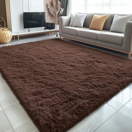 OLANLY 5x6 Area Rugs for Living Room Bedroom, Machine Washable Soft Fluffy - Image 3