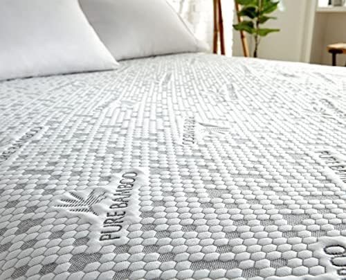 Queen Mattress Protector by PURE BAMBOO, Waterproof, Charcoal Fiber - Image 5
