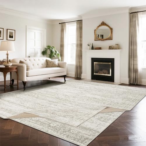 Double Layers 8x10 Area Rugs for Living Room, Dining Room by Srugn