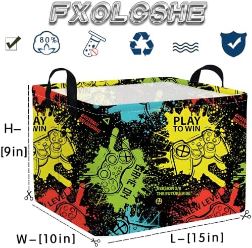 Rectangular Kids Storage Basket, Game Basket - Image 6