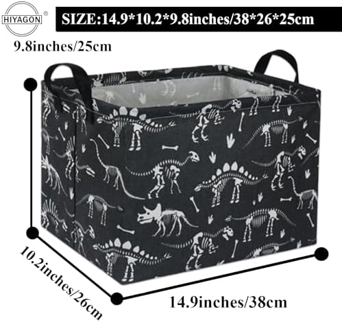 Rectangular Dinosaur Basket Empty Cute Storage Bin Organizer Box Dinosaur Room - Image 6