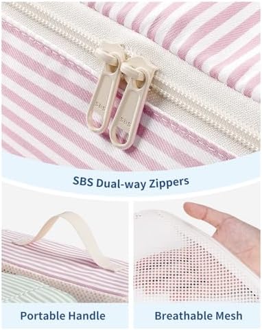 Narwey 7 Set Striped Packing Cubes - Image 4
