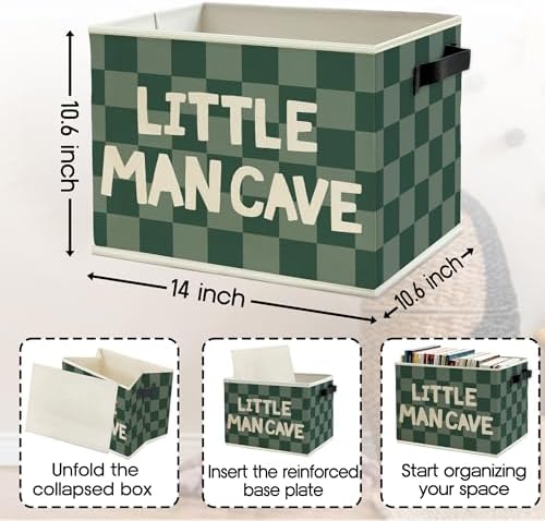 Little Man Cave Boys Storage Bins Box - Image 6