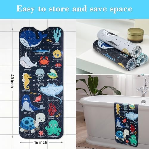 Secopad Bathtub Mat Non Slip, Cute Tub Mat - Image 5