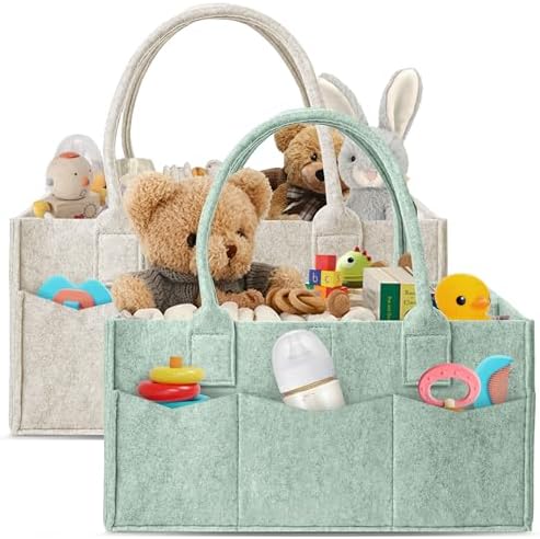HIPHOP PANDA 2-Pack Diaper Caddy Organizer by HIPHOPPANDA