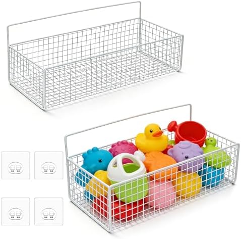Bath Toy Storage, 2 Pack Metal Mesh Bath Toys Organizer by Unknown