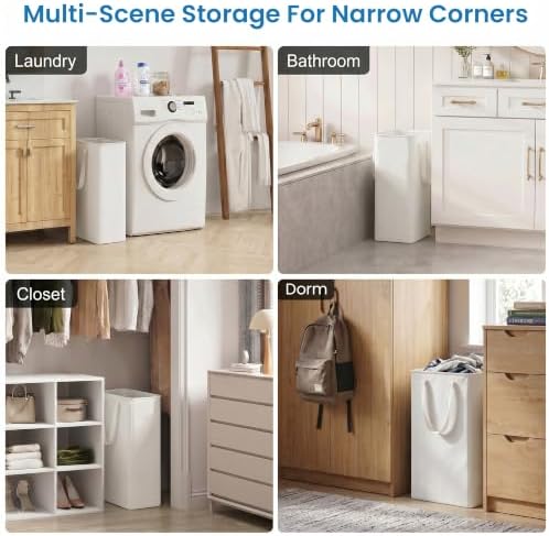 efluky 2 Pack Slim Laundry Basket, Narrow Laundry Hamper - Image 7