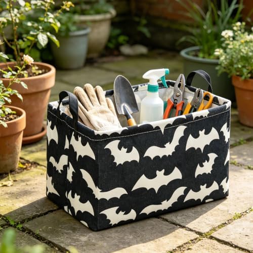 Rectangle Storage Basket with Handles, Collapsible Storage Bin, Books Box - Image 5