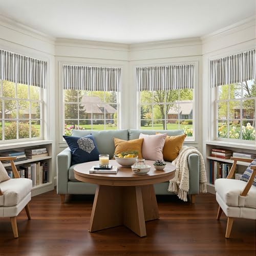 jinchan Linen Stripe Kitchen Valances - Image 5