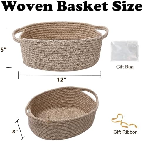 Woven Rope Basket, Baby Gift Basket - Image 2