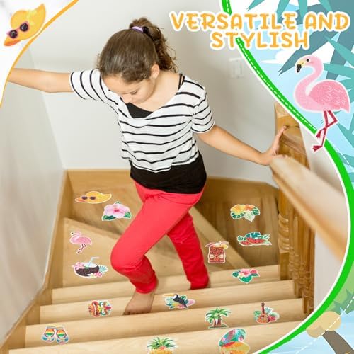 Fullhawl 30 Pcs Tropical Non Slip Shower Stickers, Bathtub Safety - Image 6