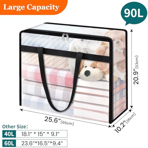 TasticTotes 8 Pack Clear Storage Bags - Image 2
