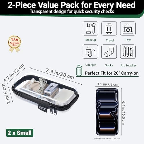 YQBRAO Clear Hard Shell Organizer Set - Image 6