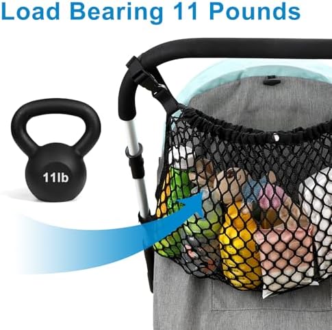 Accmor Universal Stroller Organizer, Polyester Net Mesh Bag Fits - Image 4