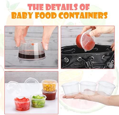 Didaey 100 Pcs Baby Food Storage Containers 4 oz - Image 3