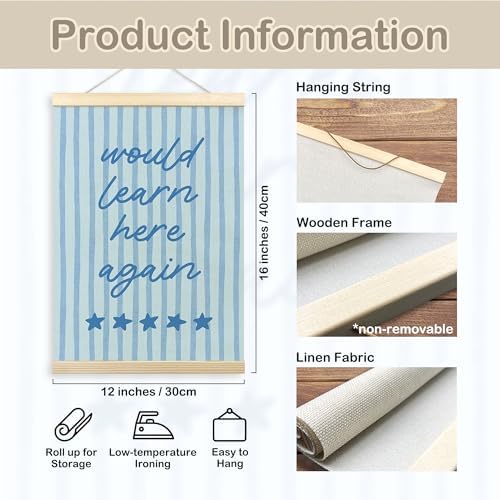 TLESKE Blue Funny Classroom Wall Art Decor Poster Hanger Frame 12x16 994 - Image 7