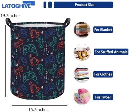 Baby Laundry Hamper kids laundry Basket Waterproof Storage Bin - Image 2