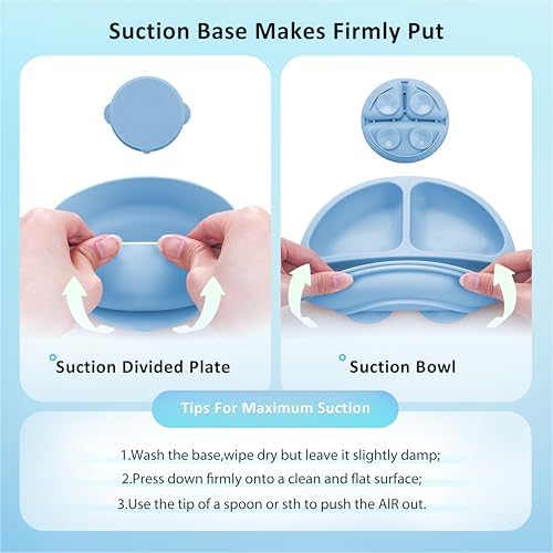 Bufims Silicone Baby Feeding Set, Baby Led Weaning Supplies, Eating Essentials - Image 6
