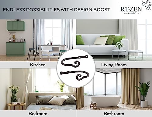 RTZEN Decorative Metal Curtain Tiebacks - Image 3