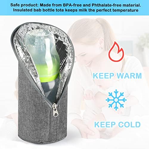 Accmor Baby Bottle Cooler Tote Bags, Insulated Breastmilk Cooler Bag, Nursing - Image 3