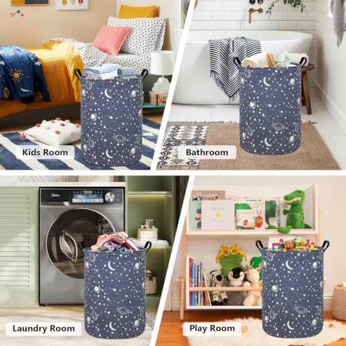 Foldable Waterproof Round Fabric Laundry Basket Home - Image 2