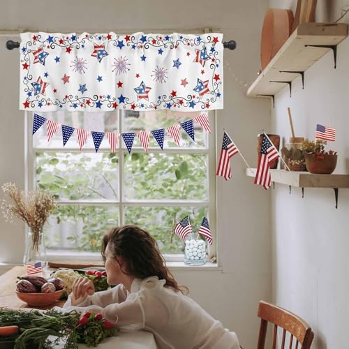 4th of July Kitchen Curtains Valances - Image 6