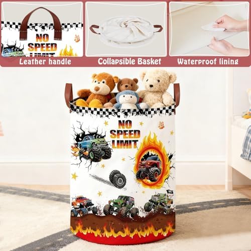 Monster Trucks Laundry Basket - Image 4