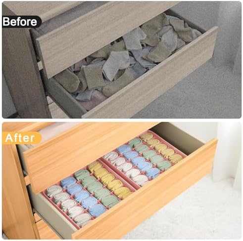 Joyoldelf Sock Organizer Drawer Organizer - Image 7