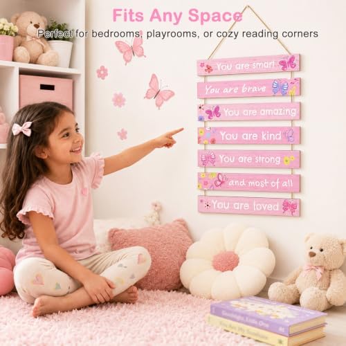 Girls Room Decor Colorful Inspirational Wall Plaque Set - Image 5