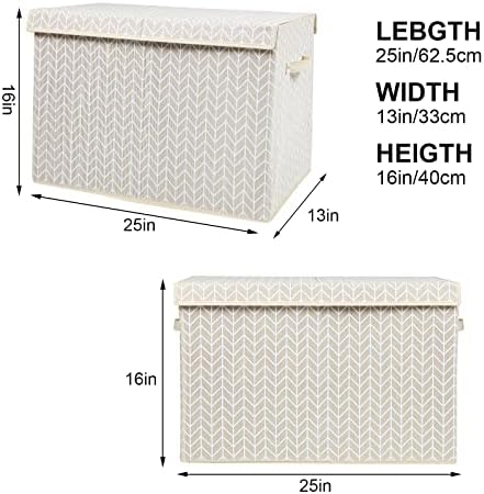 Large Toy Storage Box Chest for Kids, Sturdy Toy Box Bin Baskets - Image 4