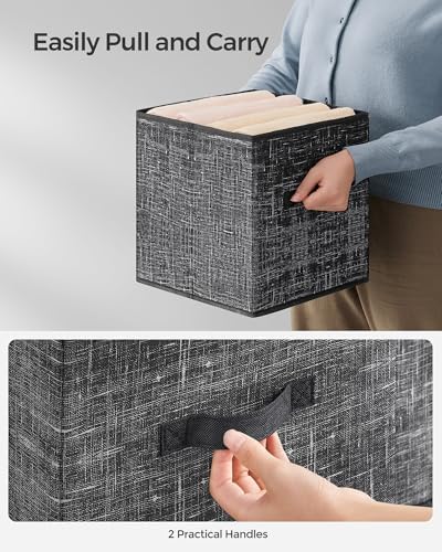 SONGMICS Storage Cubes, 11.8-Inch Foldable Closet Organizers - Image 5