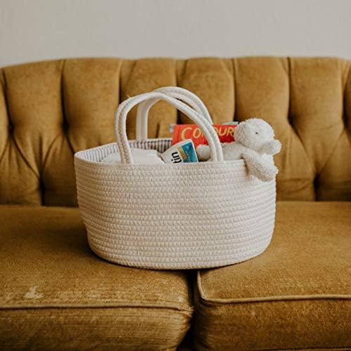 Parker Baby Co. Soft Rope Diaper Caddy Organizer - Image 5