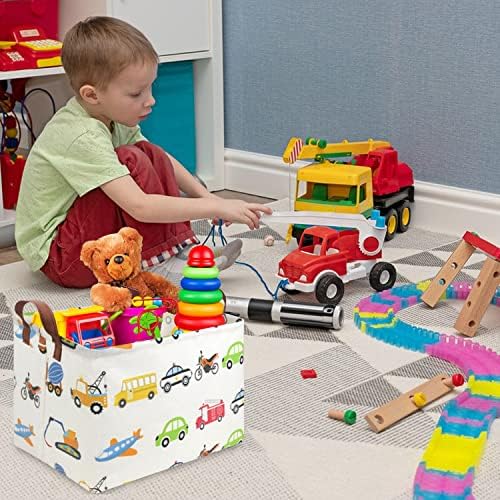 FXOLCSHE Rectangular Car basket, Car toy storage box, Collapsible Car Storage - Image 2