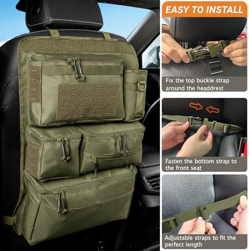 Tactical Car Seat Back Organizer - Image 4