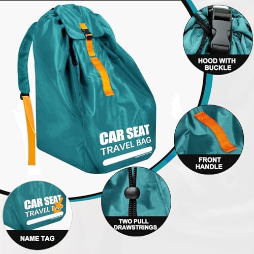Car Seat Travel Bag for Airplane, Padded Strap Car Seat Bags for Air Travel - Image 6