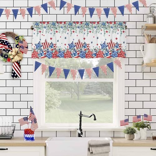 4th of July Kitchen Curtains Valances - Image 4