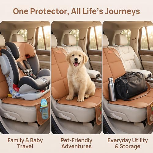 SMART ELF Car Seat Protector 2-Pack, Thick Padding Cushion - Image 3