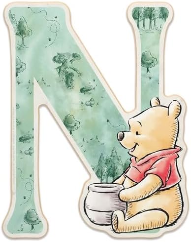 Disney Winnie the Pooh Letter N Wood Wall Decor by OpenRoadBrands